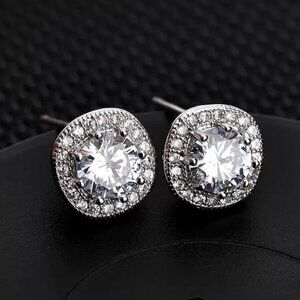 Cubic Zirconia Stud Earrings